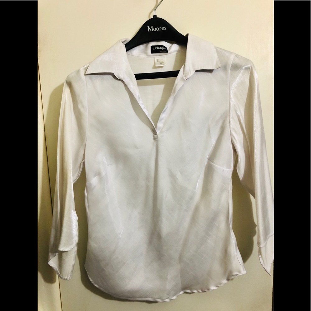 White Shinny Blouse